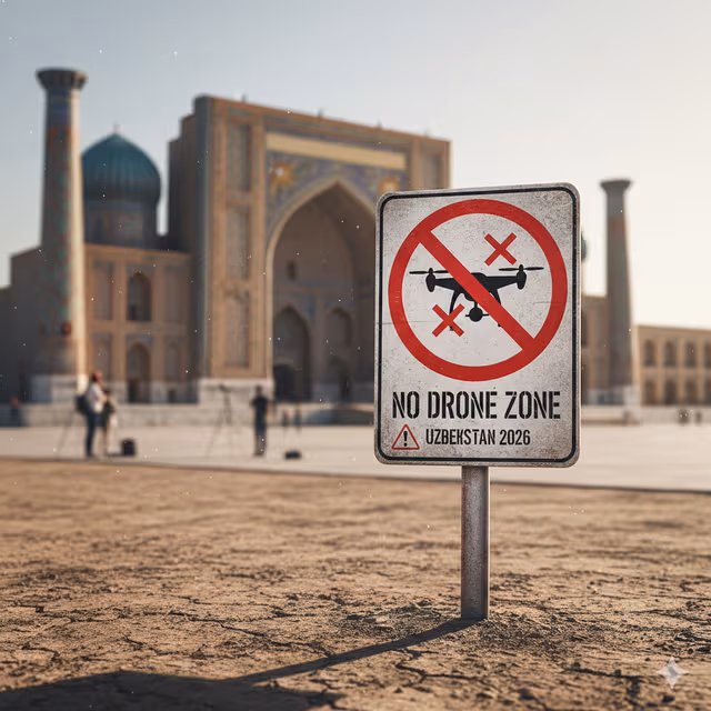 Leyes de drones en Uzbekistán 2026: ¿Pueden los turistas traer drones? (Guía definitiva)
