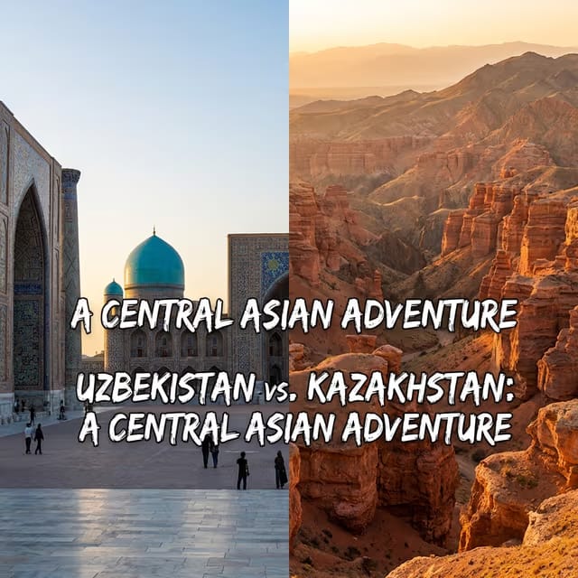 Uzbekistán vs Kazajistán: ¿Cuál visitar primero? (Comparación 2026)